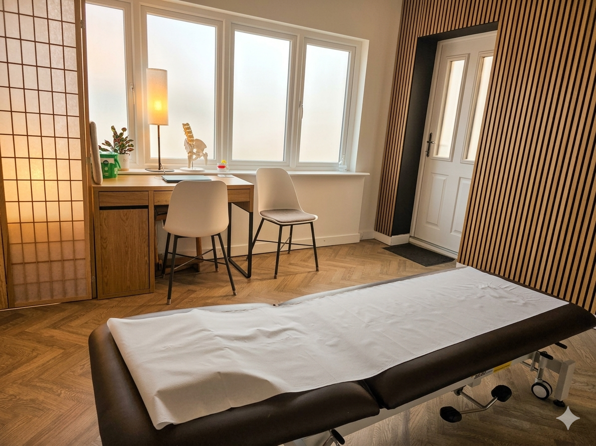Oak Health Osteopathy clinic in Cheadle Hulme — professional treatment room